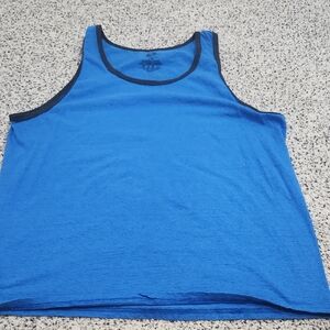 Like New Men's Blue and Black Tank Top